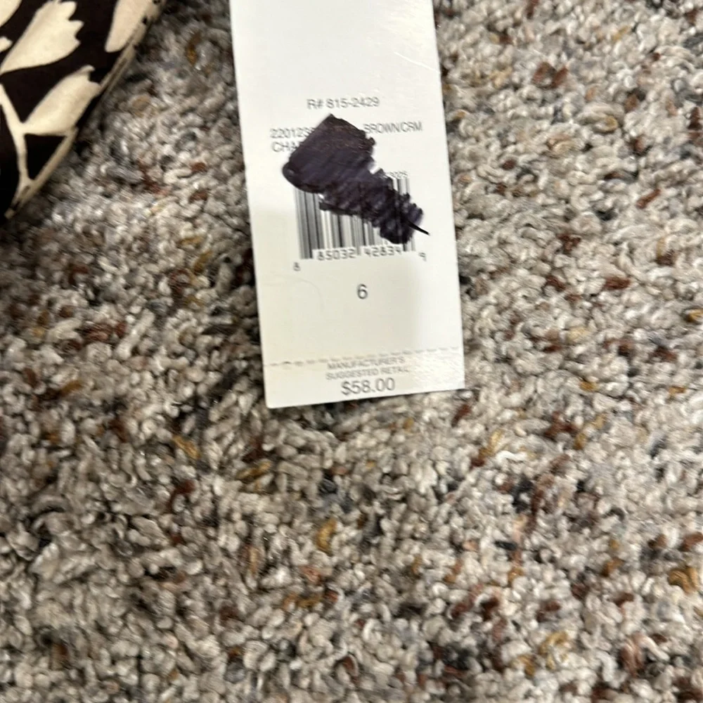 American Living Brown and Cream Floral Skirt NWT